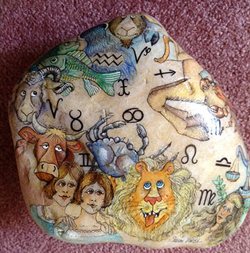 Painted Astrology Rock